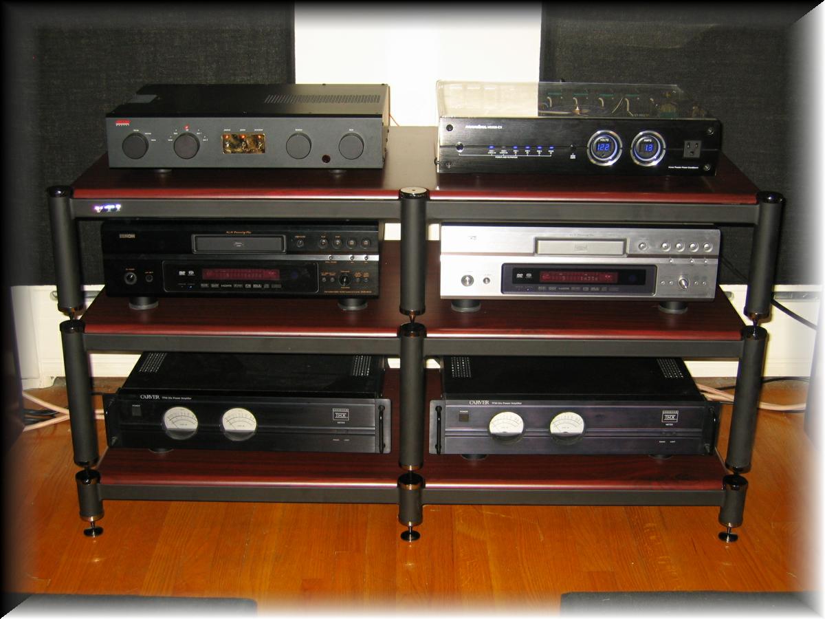 86 - Front view of the VTI BL503 Stand and now I have a Backup Denon 3910 just in case the first one dies